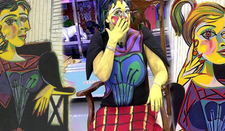 Belén Esteban disfrazada de "Dora Maar" en 'Sálvame'