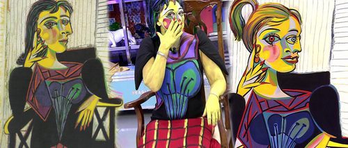 Belén Esteban disfrazada de "Dora Maar" en 'Sálvame'