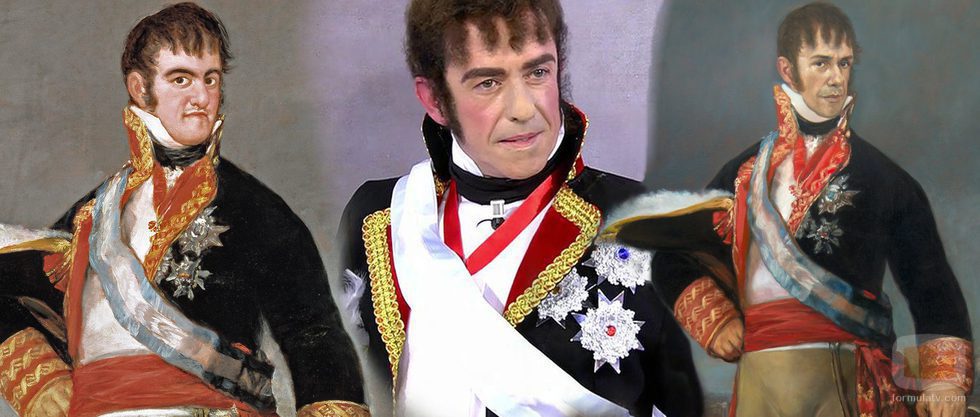 Jesús Manuel disfrazado de "Fernando VII" en 'Sálvame'