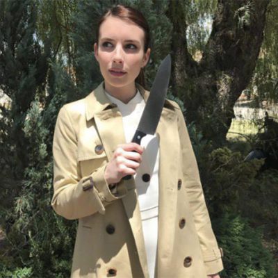 Emma Roberts en el set de rodaje de 'AHS: Cult'