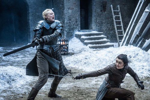 Brienne de Tarth y Arya Stark en el 7x04 de 'Juego de Tronos'