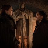 Sansa Stark y Arya Stark en el 7x04 de 'Juego de Tronos' 