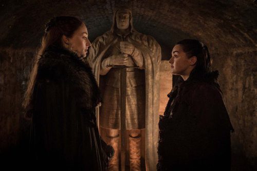 Sansa Stark y Arya Stark en el 7x04 de 'Juego de Tronos' 