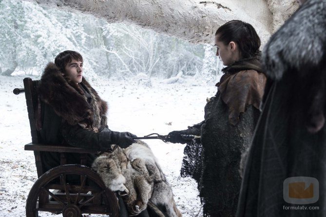 Bran Stark y Arya Stark en el 7x04 de 'Juego de Tronos'