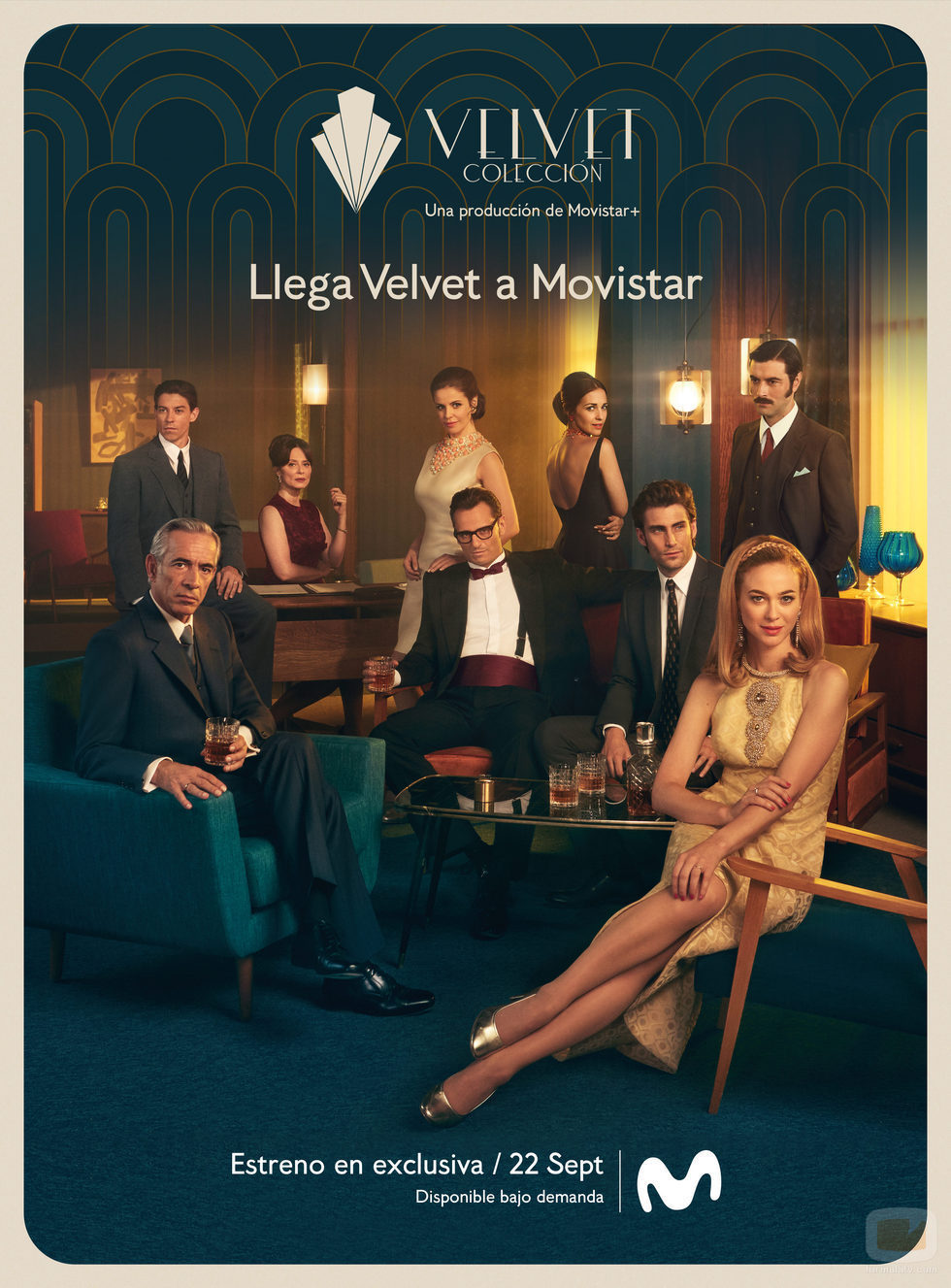 Cartel oficial de 'Velvet colección', la nueva serie de Movistar+