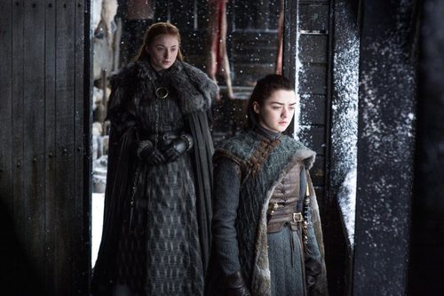 Sansa y Arya Stark en el 7x06 de 'Juego de Tronos'