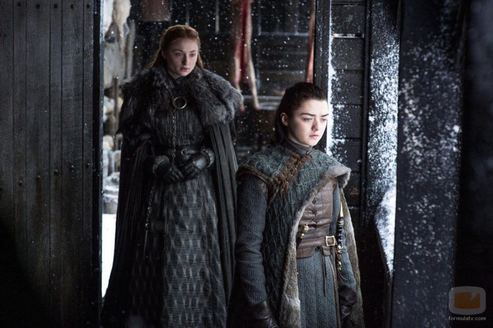 Sansa y Arya Stark en el 7x06 de 'Juego de Tronos'