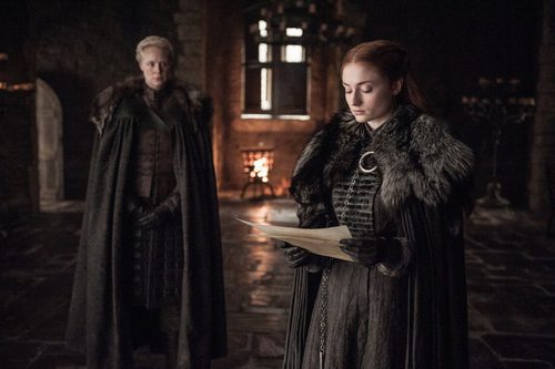 Sansa Stark y Brienne en el 7x06 de 'Juego de Tronos'
