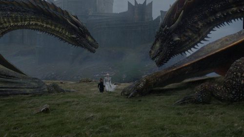 Daenerys y sus dragones en el 7x06 de 'Juego de Tronos'