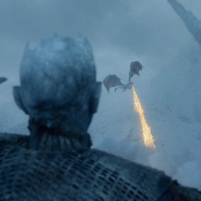 El Rey de la Noche contra Viserion en el 7x06 de 'Juego de Tronos'