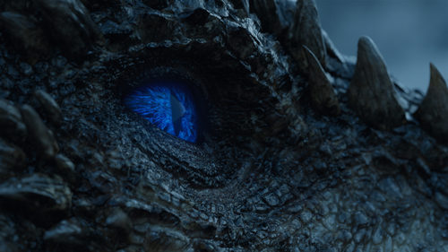 Viserion, dragón blanco en el 7x06 de 'Juego de Tronos'