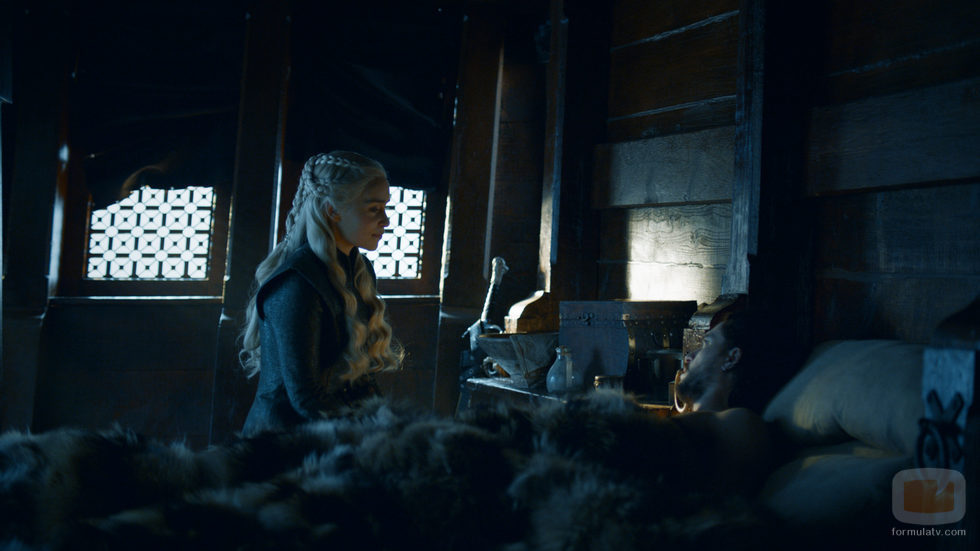 Daenerys Targaryen y Jon Nieve en el 7x06 de 'Juego de Tronos'
