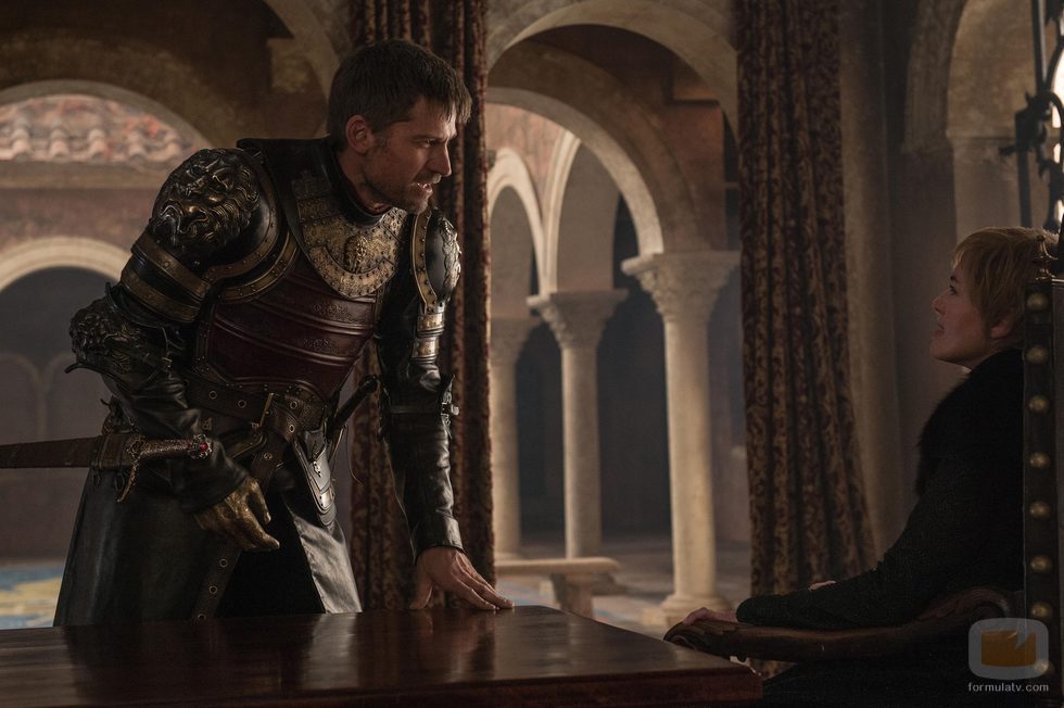 Jaime Lannister y Cersei en una escena del 7x07 de 'Juego de Tronos'