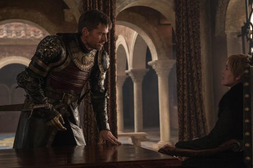 Jaime Lannister y Cersei en una escena del 7x07 de 'Juego de Tronos'
