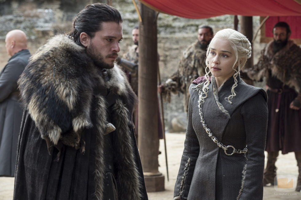 Jon Snow y Daenerys Targaryen en el 7x07 de 'Juego de Tronos'