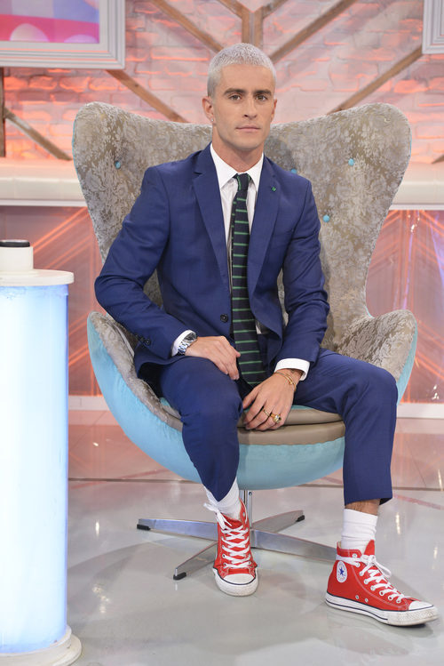 Pelayo Díaz, en su silla de 'Cámbiame' promocionando la tercera temporada