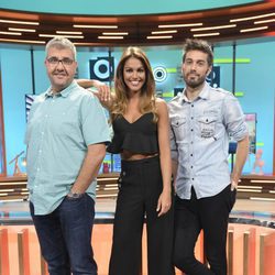 Lara Álvarez junto a Dani Martínez y Florentino Fernández en 'Dani&Flo'