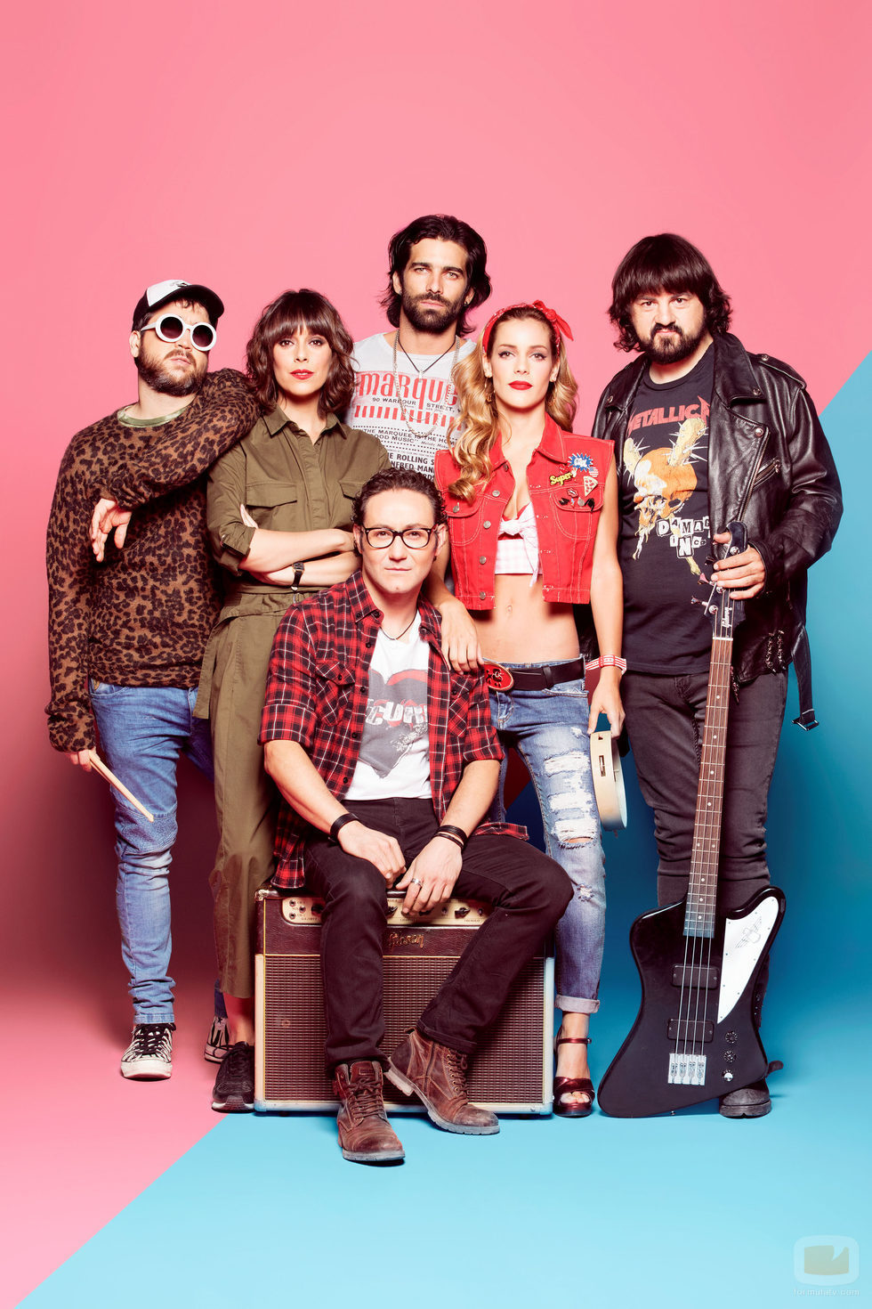 Imagen promocional de la banda de rock de 'Ella es tu padre'