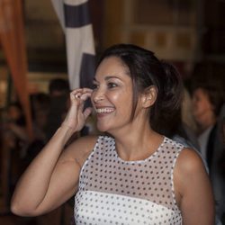 Cristina Plazas se muestra sonriente en el estreno de 'Estoy vivo' en el FesTVal