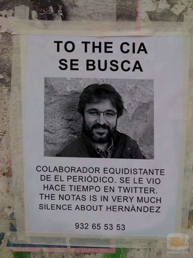 Cartel de Súmate con relación a los atentados de Barcelona y Jordi Évole