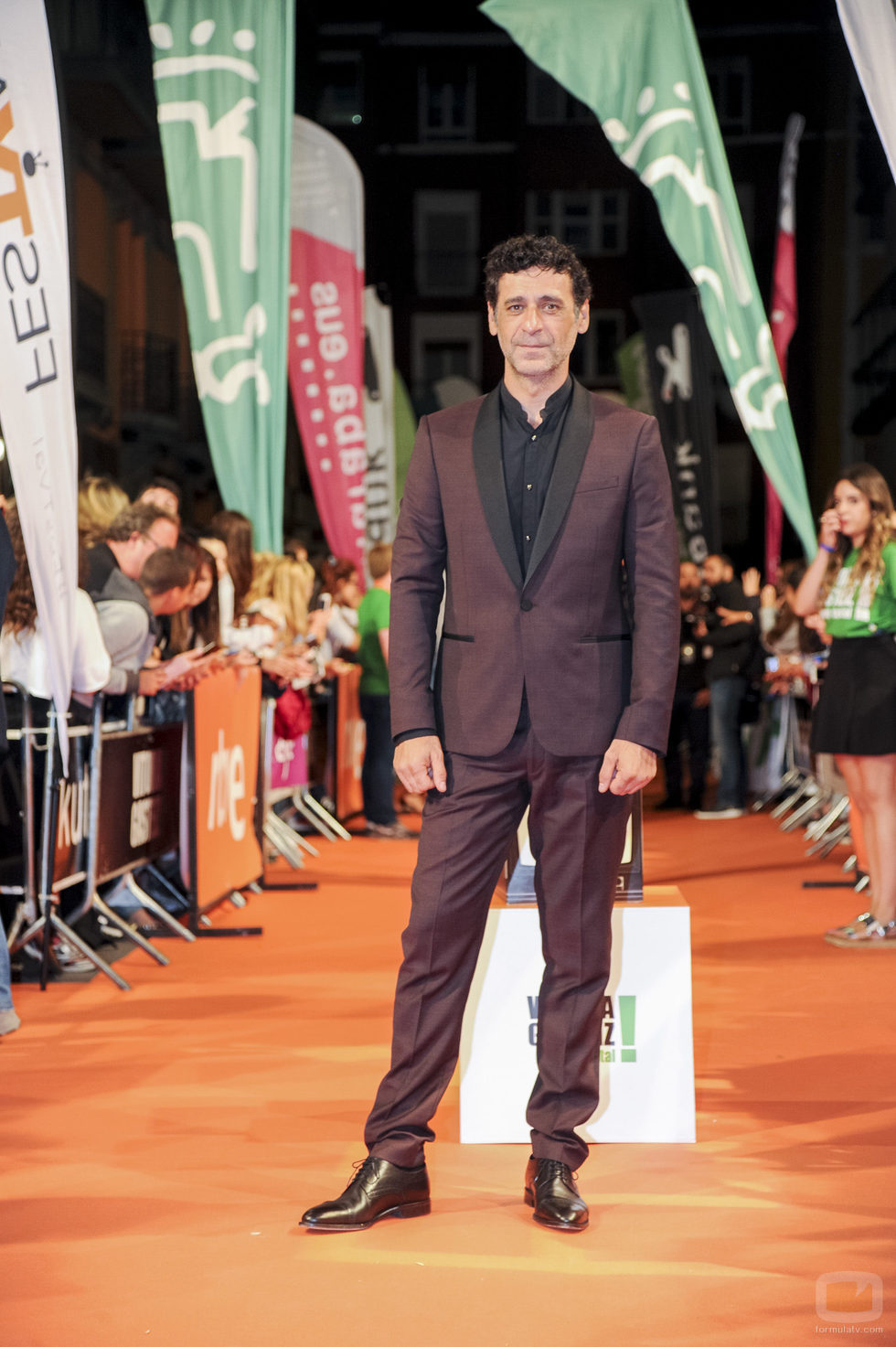 El actor Nacho Fresneda, del 'Ministerio del Tiempo', posa en la celebración del FesTVal