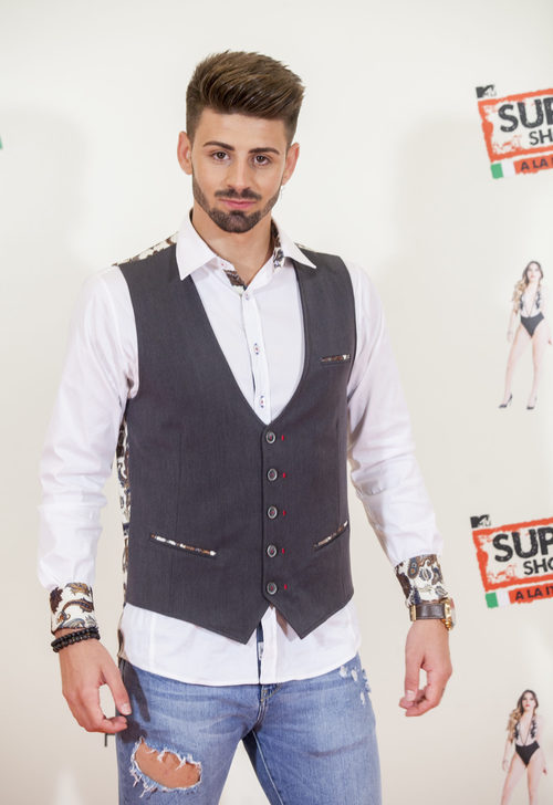Isaac, participante de 'MTV Super Shore 3', en el photocall  del FesTVal
