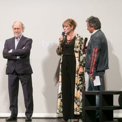 Sonia Martínez y Jaume Banacolocha en el escenario del FesTVal de Vitoria