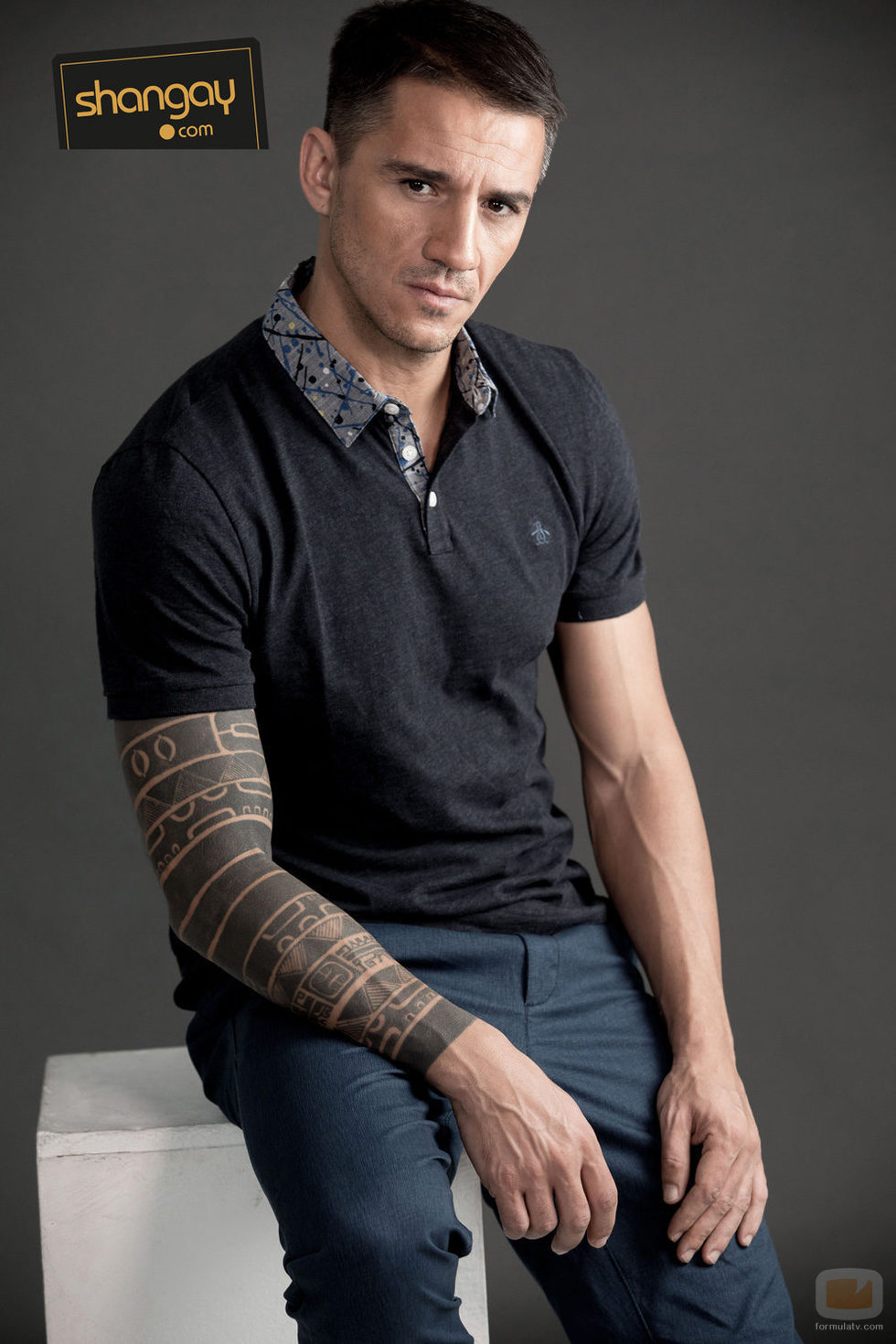 Juan Carlos Librado posa con ropa para 'Shangay'