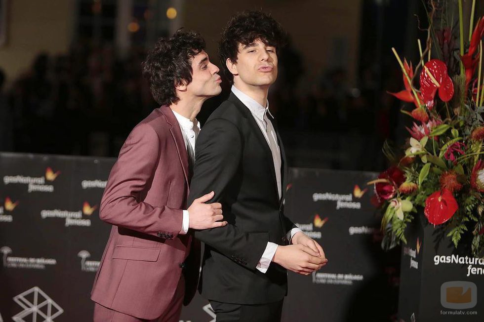 Los Javis posan en el Festival de Cine de Málaga