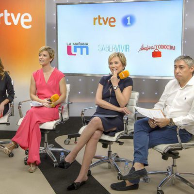 Inés Ballester, María Casado y Macarena Berlín en la presentación de sus programas en RTVE
