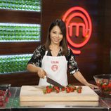 Usun Yoon rodeada de frutos rojos en 'MasterChef Celebrity 2'