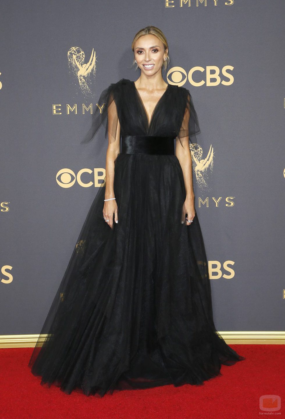Giuliana Rancic en la alfombra roja de los Premios Emmy 2017