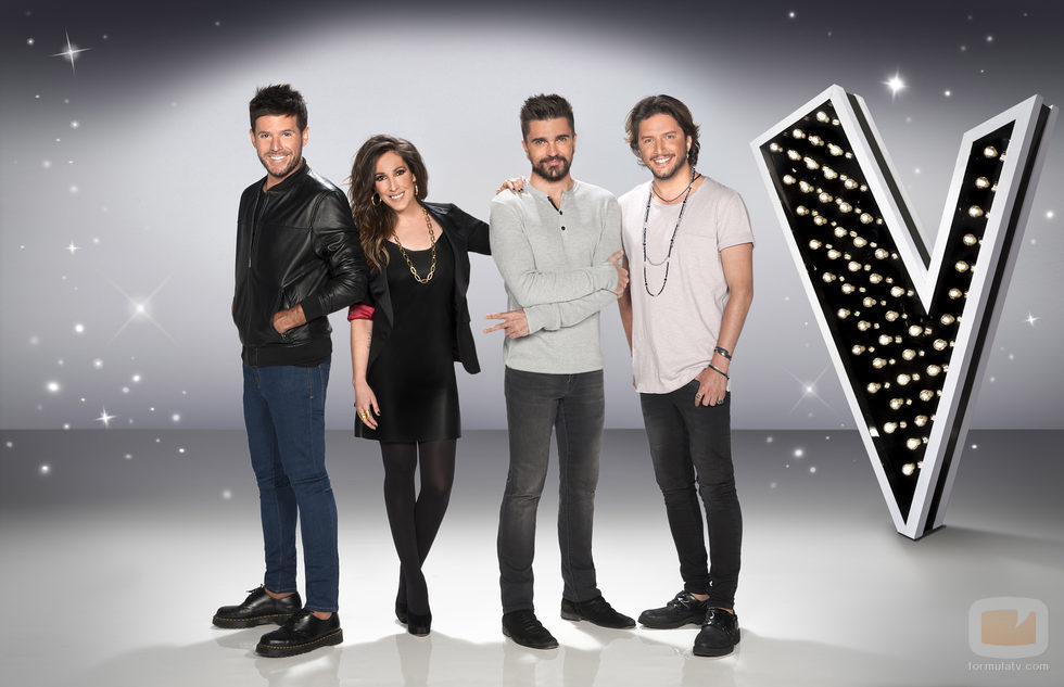 Los coaches de la quinta edición de 'La Voz 5' posan en una imagen promocional