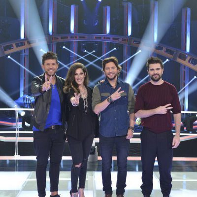Pablo López, Malú, Manuel Carrasco y Juanes, coaches de la quinta edición de 'La Voz 5'