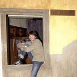 Fernando Tejero en la portería de 'Aquí no hay quien viva'