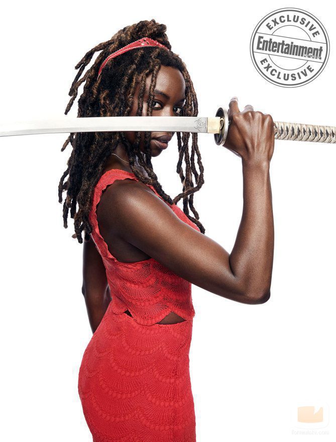 Danai Gurira (Michonne) por los 100 capítulos de 'The Walking Dead'