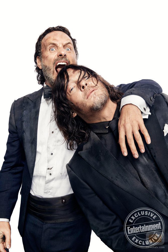 Andrew Lincoln y Norman Reedus juntos por los 100 capítulos de 'The Walking Dead'