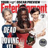 Melissa McBride, Danai Gurira y Lauren Cohan, portada de la revista Entertaiment