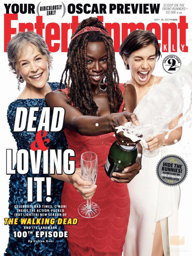 Melissa McBride, Danai Gurira y Lauren Cohan, portada de la revista Entertaiment