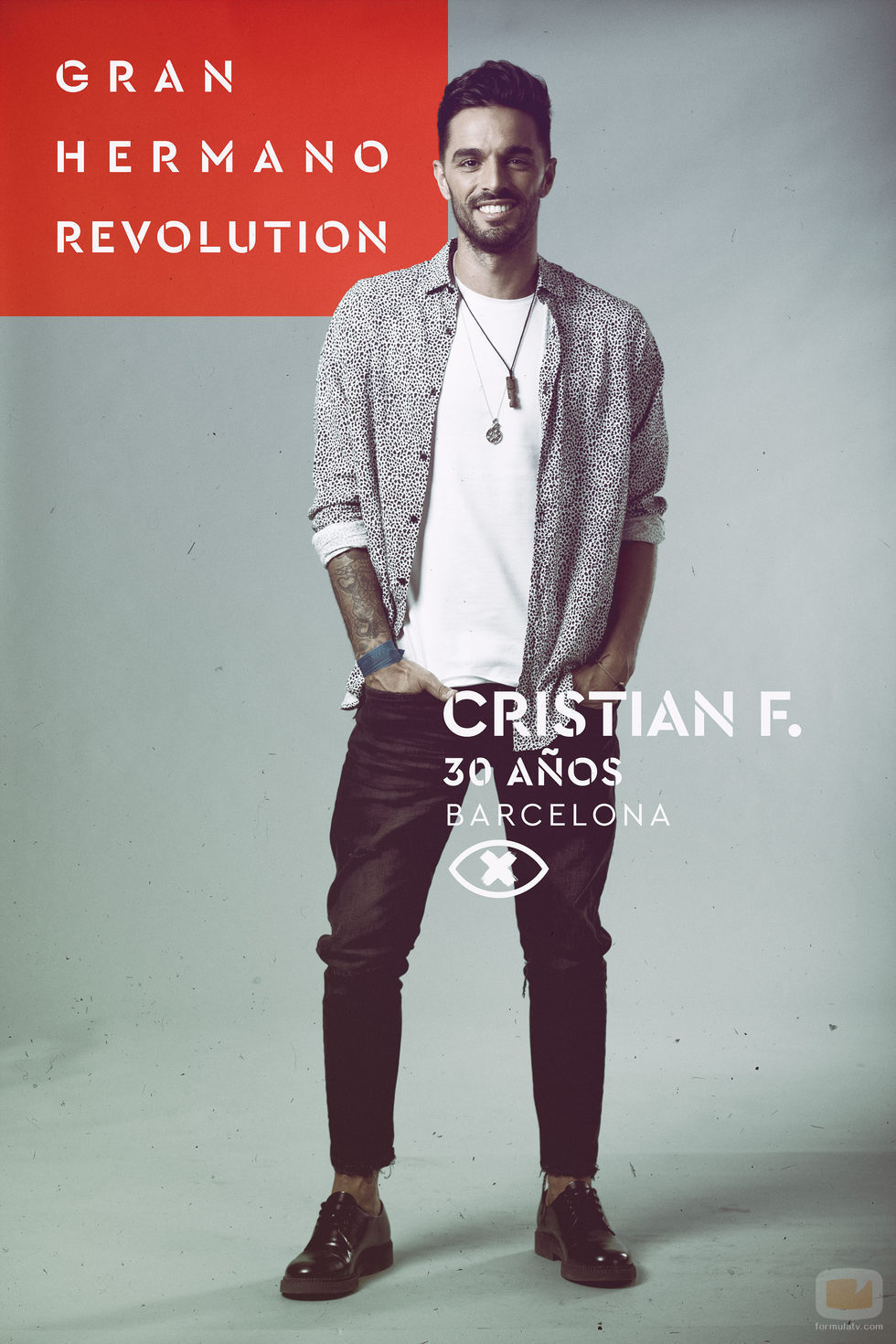 Cristian Fernández, en la imagen promocional de 'GH Revolution'