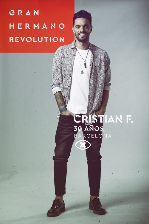 Cristian Fernández, en la imagen promocional de 'GH Revolution'