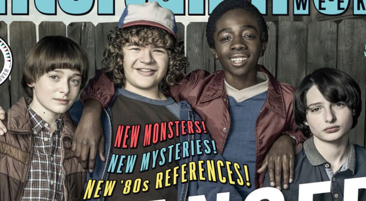 Los jóvenes actores de 'Stranger Things' posan para Entertainment Weekly