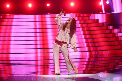 Ruth Lorenzo cantando en la primera gala de 'Tu cara me suena 6'