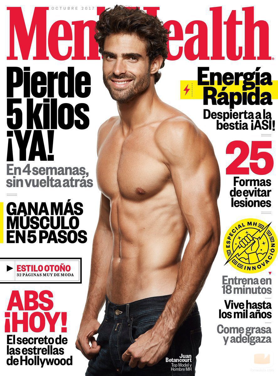 Juan Betancourt posa en la portada de Men's Health