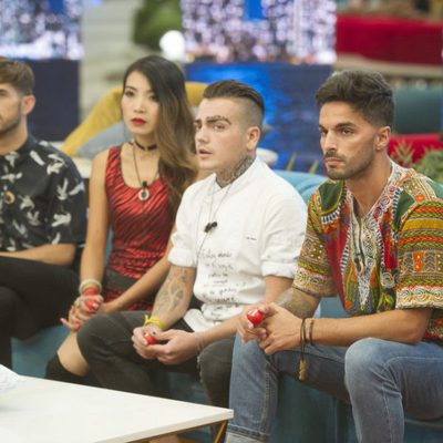 Daniel Sánchez, Yangyang, Carlos Bernal y Cristian Fernández en 'GH Revolution'