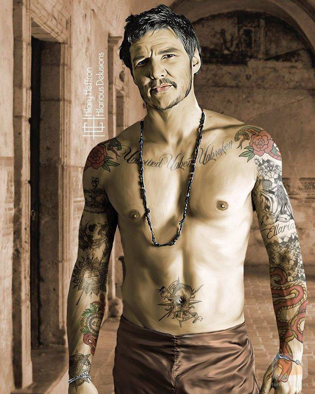 Oberyn Martell ('Juego de Tronos') con sus señas de identidad tatuadas