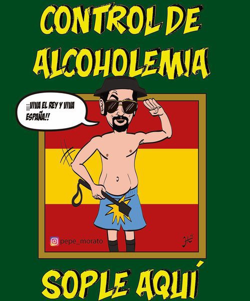 Ilustración del Recio de 'La que se avecina' por Pepe Alabarce