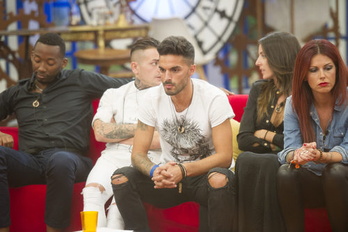 Cristian Fernández, en un tenso momento durante la cuarta gala de 'GH Revolution'