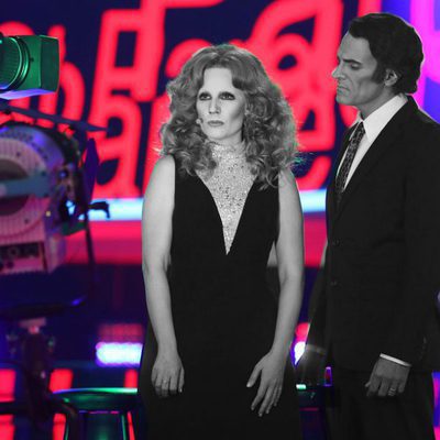 Diana Navarro y Luis Larrodera cantando "Parole, parole" como Mina y Alberto Lupo en 'Tu cara me suena'