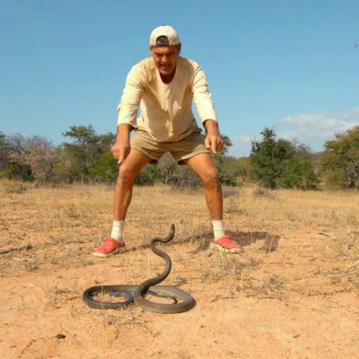 Frank Cuesta, frente a frente con la mamba negra en 'Wild Frank'
